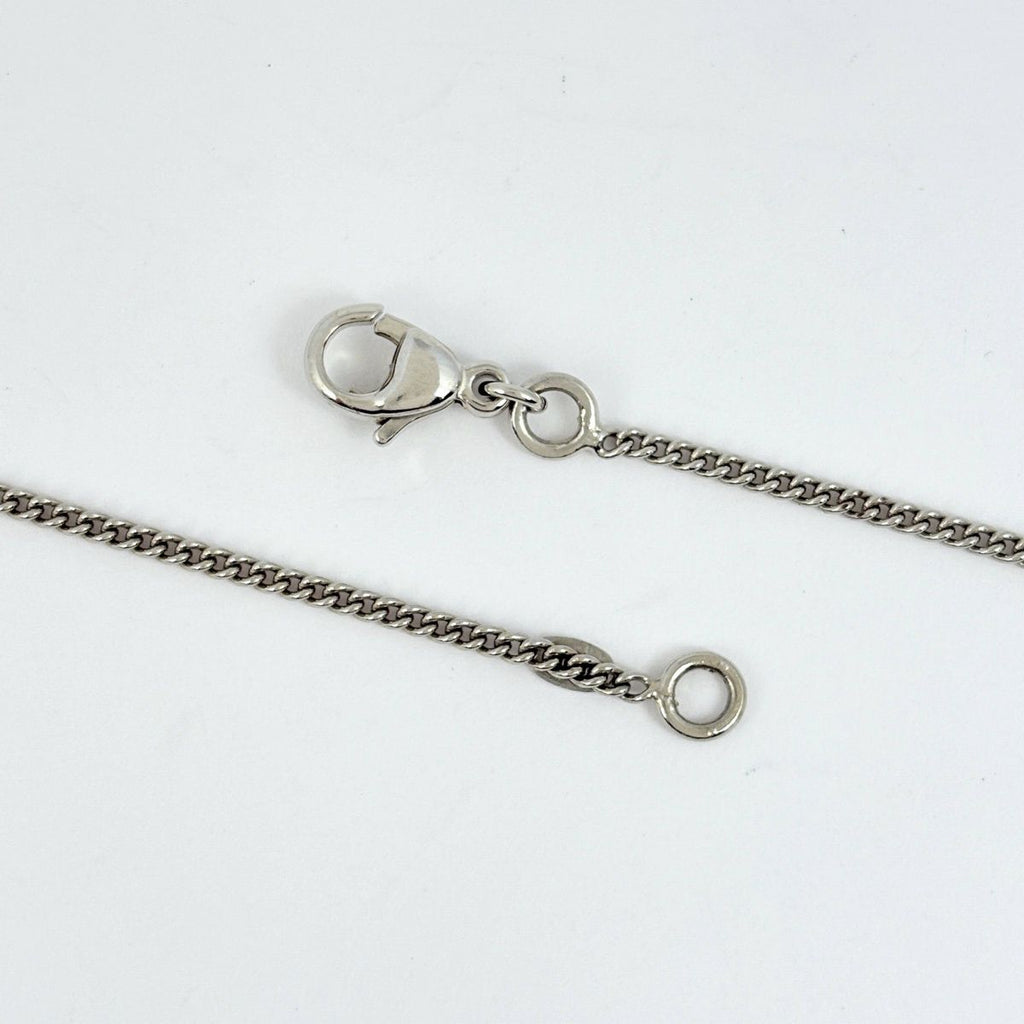 Chanel Necklace CC Logo Camellia Silver Plated Rhinestone — view 3