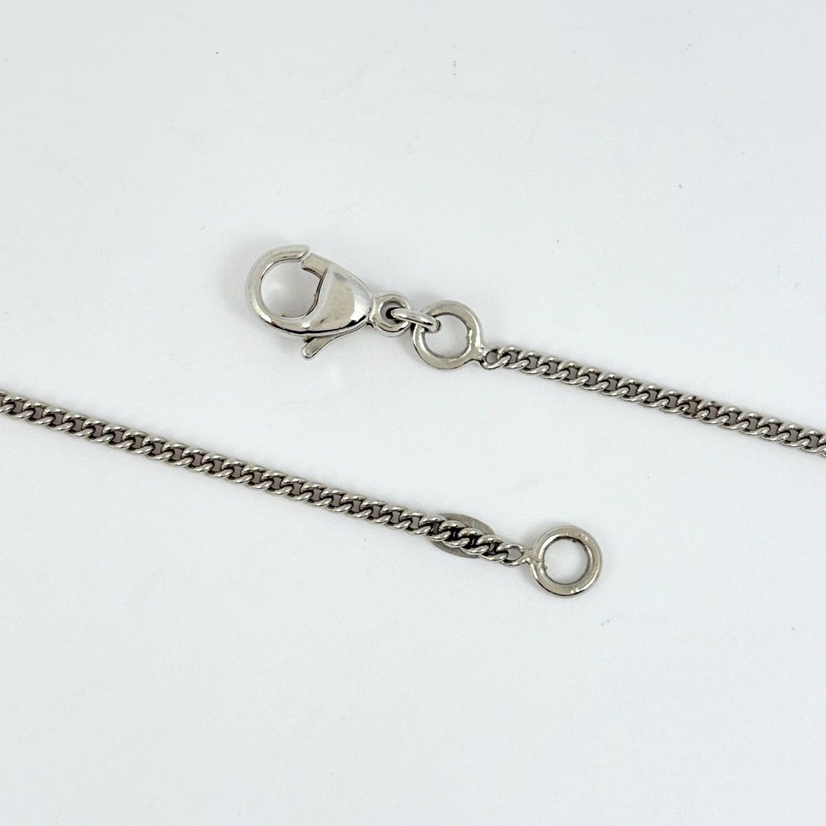 Chanel Necklace CC Logo Camellia Silver Plated Rhinestone — view 3
