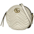 Gucci Shoulder Bag GG Marmont Leather Ivory