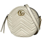 Gucci Shoulder Bag GG Marmont Leather Ivory