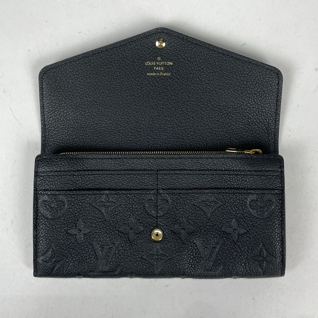 Louis Vuitton Portefeuille Sarah Wallet Monogram Empreinte Noir — view 7