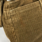 Fendi Shoulder Bag Zucca Logo Corduroy Brown — view 4