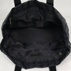 Chanel New Travel Line Tote MM CC Logo Nylon Jacquard Black — view 6