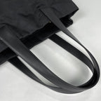 Chanel New Travel Line Tote MM CC Logo Nylon Jacquard Black — view 5