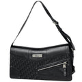 Dior Street Chic Shoulder Bag Trotter Pattern Canvas Black