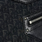 Dior Street Chic Shoulder Bag Trotter Pattern Canvas Black — view 4