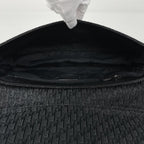 Dior Street Chic Shoulder Bag Trotter Pattern Canvas Black — view 8