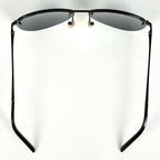 Louis Vuitton Clockwise Sunglasses Monogram Rimless Metal Black Eyewear — view 3