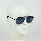Louis Vuitton Clockwise Sunglasses Monogram Rimless Metal Black Eyewear — view 5