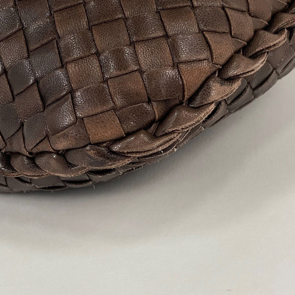 Bottega Veneta Handbag Intrecciato Hobo Leather Brown — view 3