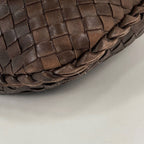 Bottega Veneta Handbag Intrecciato Hobo Leather Brown — view 3