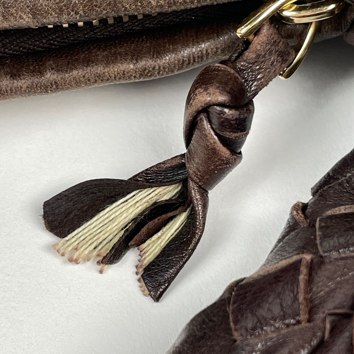 Bottega Veneta Handbag Intrecciato Hobo Leather Brown — view 6