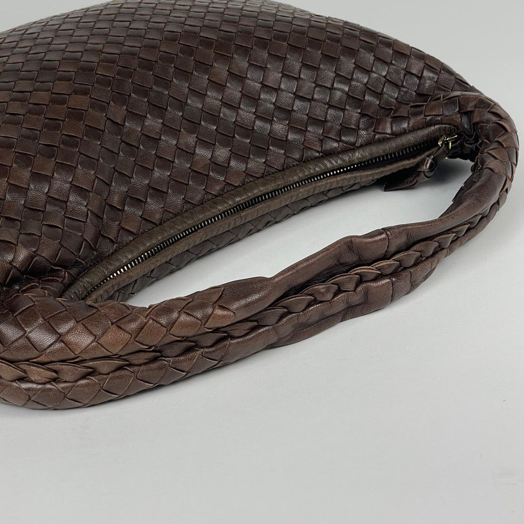 Bottega Veneta Handbag Intrecciato Hobo Leather Brown — view 5