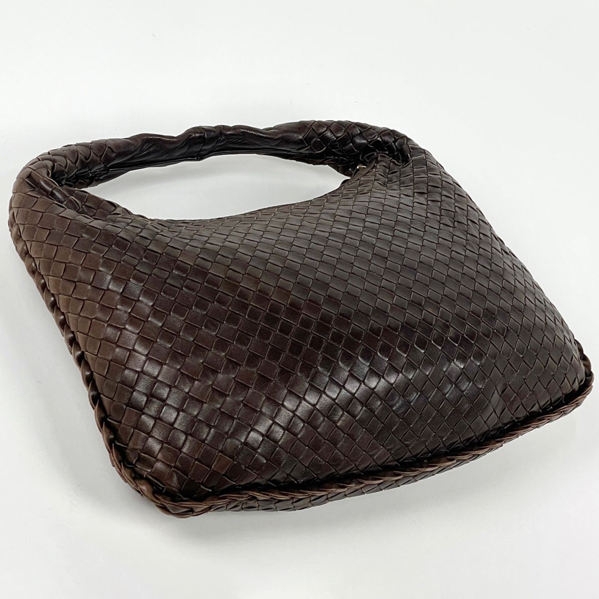Bottega Veneta Handbag Intrecciato Hobo Leather Brown — view 2