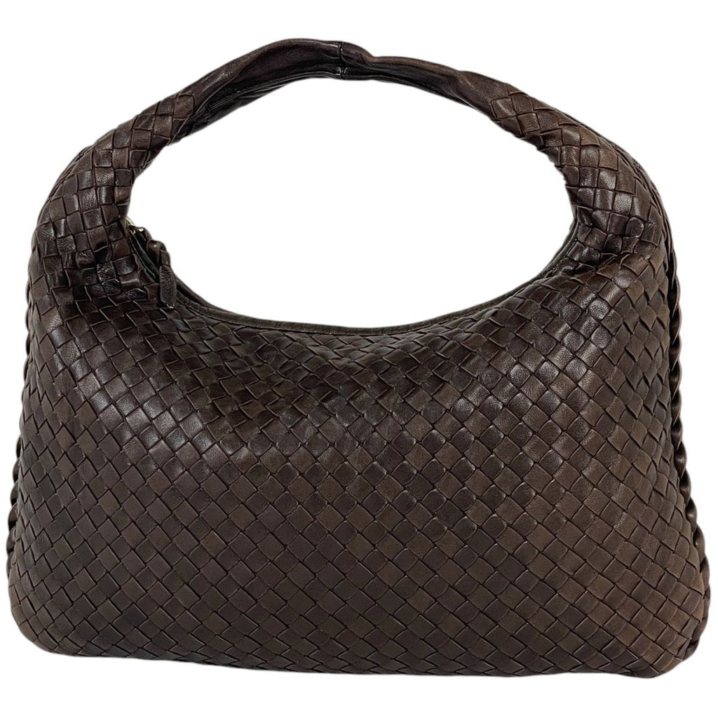 Bottega Veneta Handbag Intrecciato Hobo Leather Brown
