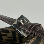 Fendi Shoulder Bag Zucca Pattern Canvas Brown — view 5