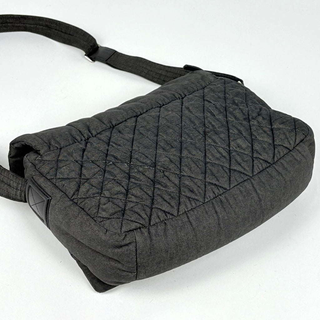 Chanel Shoulder Bag Coco Cocoon Canvas Dark Gray — view 2