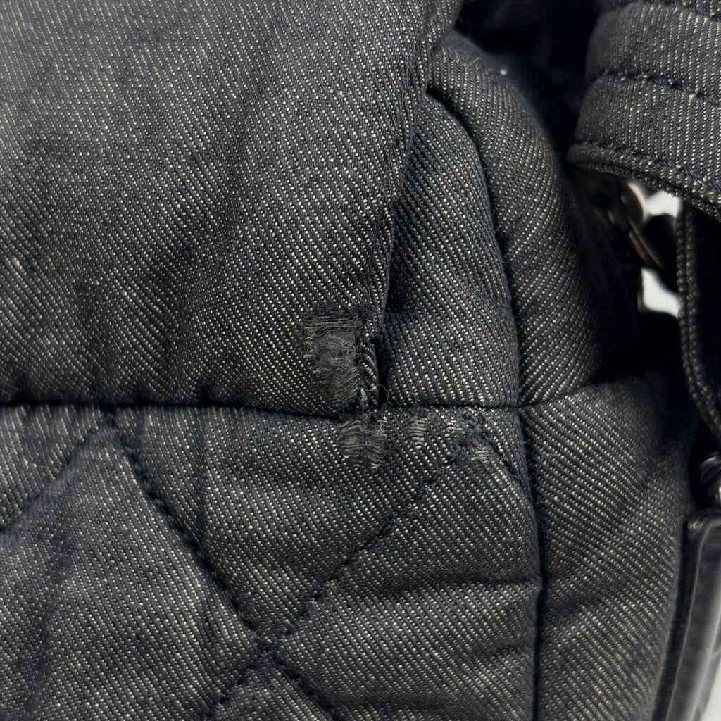 Chanel Shoulder Bag Coco Cocoon Canvas Dark Gray — view 5