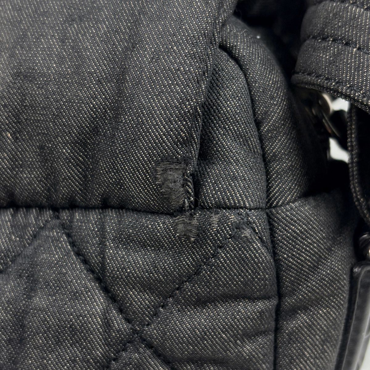 Chanel Shoulder Bag Coco Cocoon Canvas Dark Gray — view 5