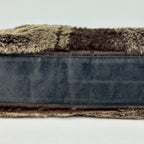 Chanel Handbag CC Logo Rabbit Fur Fabric Brown — view 3