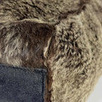 Chanel Handbag CC Logo Rabbit Fur Fabric Brown — view 4
