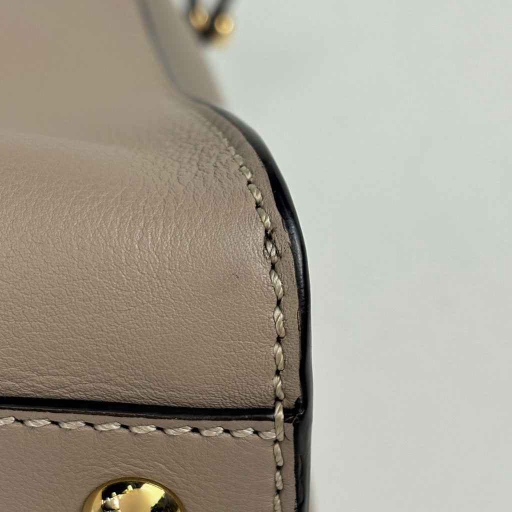 Fendi Handbag Peekaboo Leather Beige — view 3