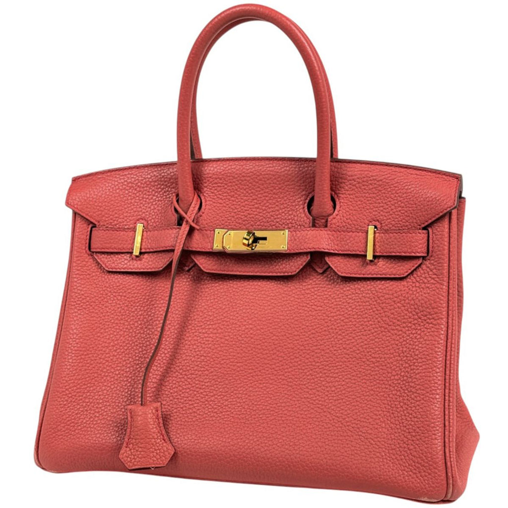 Hermes Birkin 30 Handbag Taurillon Clemence Bougainvillea