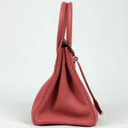 Hermes Birkin 30 Handbag Taurillon Clemence Bougainvillea — view 4