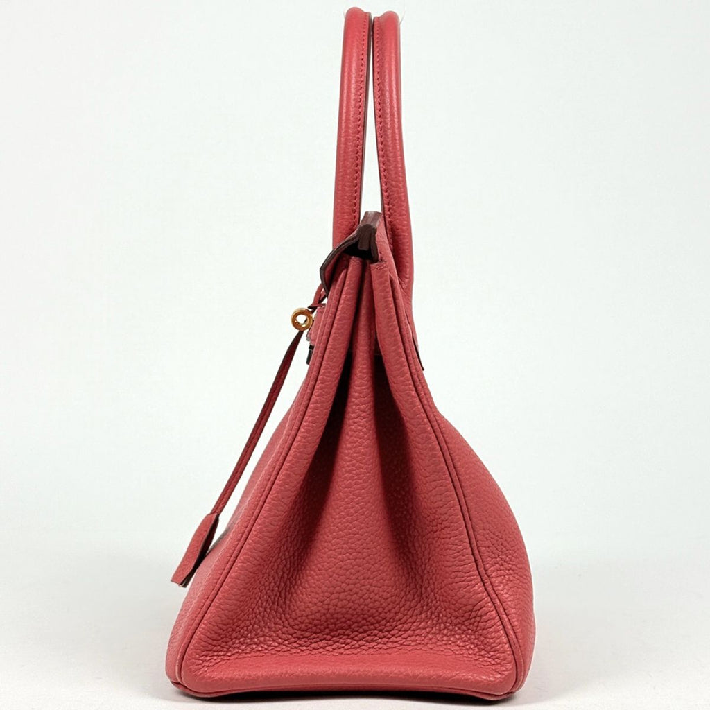 Hermes Birkin 30 Handbag Taurillon Clemence Bougainvillea — view 2