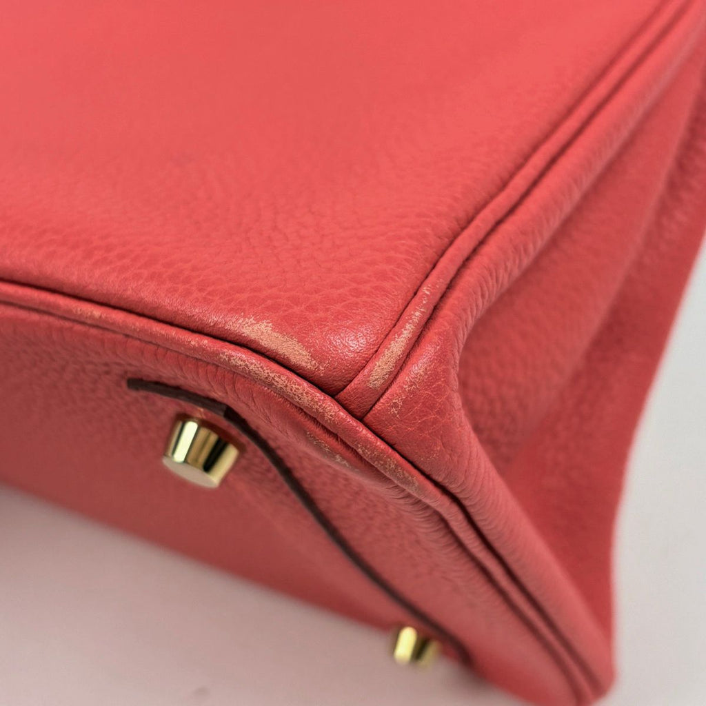 Hermes Birkin 30 Handbag Taurillon Clemence Bougainvillea — view 6