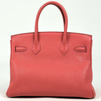 Hermes Birkin 30 Handbag Taurillon Clemence Bougainvillea — view 3