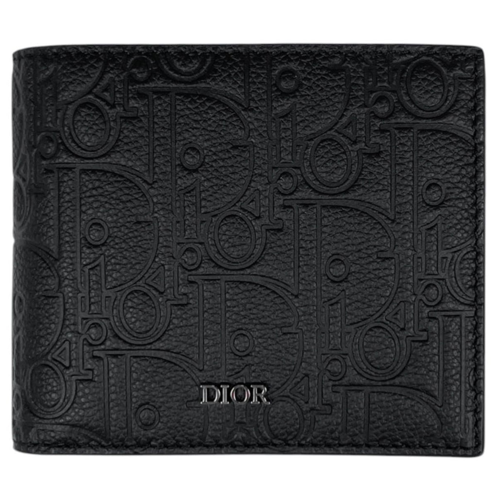 Dior Wallet Bifold Gravity Leather Black