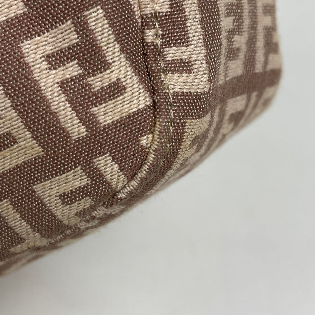 Fendi Shoulder Bag Zucchino Pattern Canvas Pink — view 3