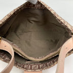 Fendi Shoulder Bag Zucchino Pattern Canvas Pink — view 9