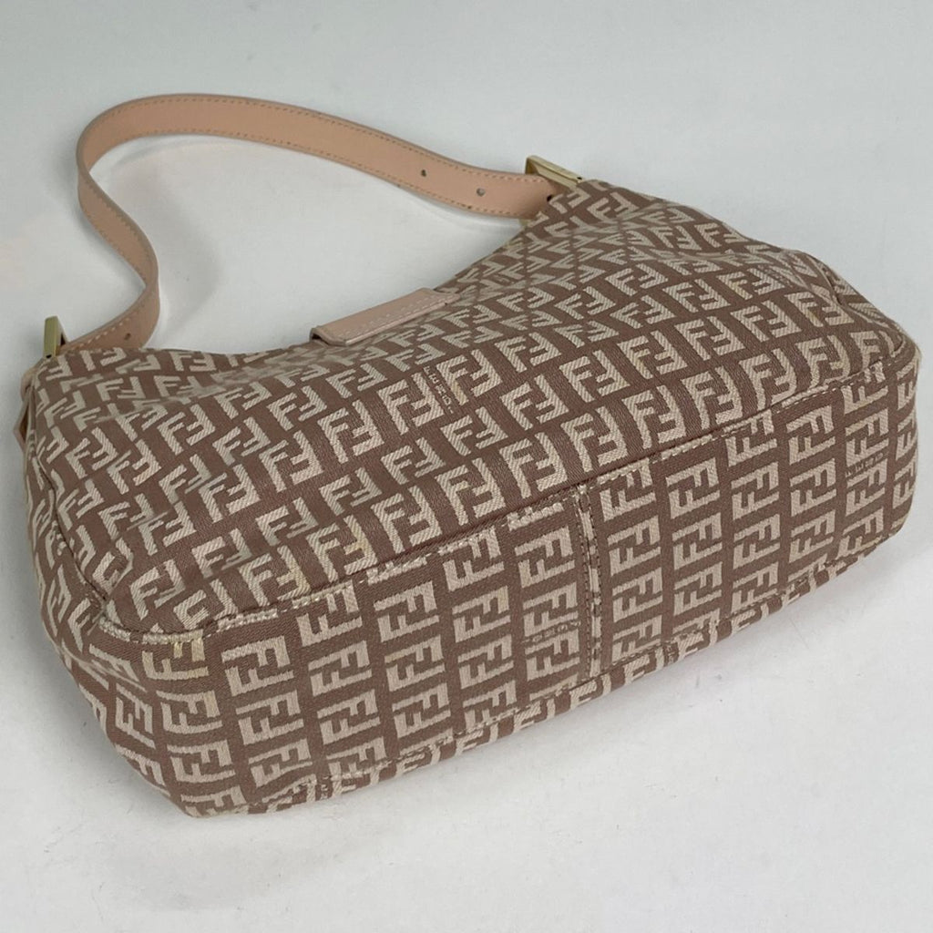 Fendi Shoulder Bag Zucchino Pattern Canvas Pink — view 2