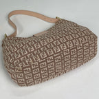 Fendi Shoulder Bag Zucchino Pattern Canvas Pink — view 2