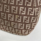 Fendi Shoulder Bag Zucchino Pattern Canvas Pink — view 4