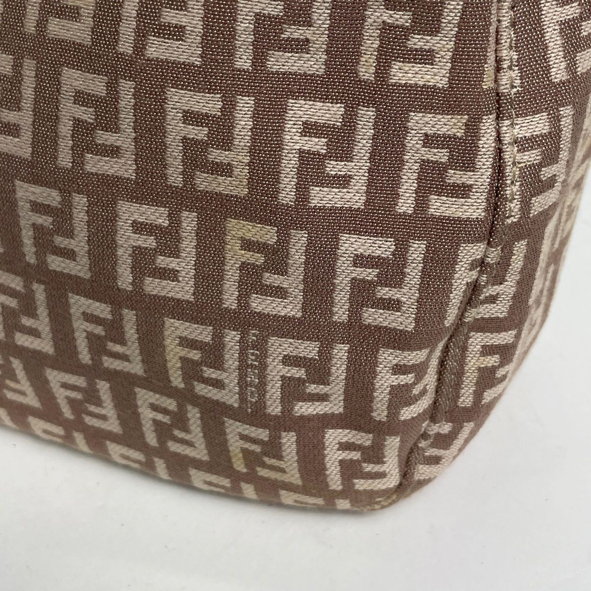 Fendi Shoulder Bag Zucchino Pattern Canvas Pink — view 4