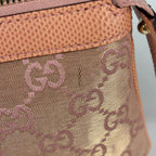 Gucci Pouch GG Pattern Bee Canvas Pink — view 4