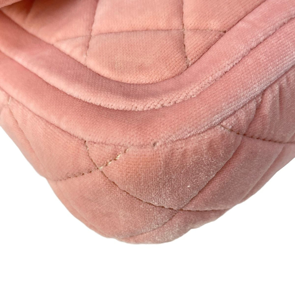 Chanel Shoulder Bag Quilted Pink Chain Matt Togo Metal — view 6