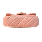 Chanel Shoulder Bag Quilted Pink Chain Matt Togo Metal — view 5