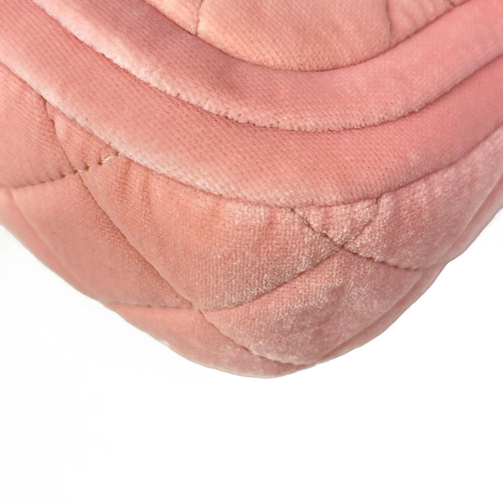 Chanel Shoulder Bag Quilted Pink Chain Matt Togo Metal — view 7