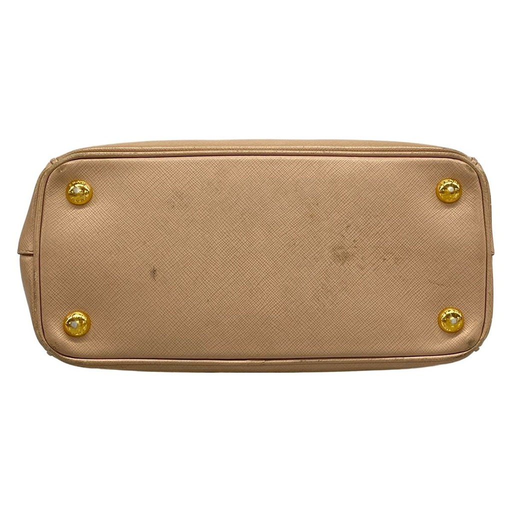 Prada Galleria Mini Bag Beige Leather — view 5