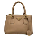 Prada Galleria Mini Bag Beige Leather