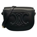 Celine Shoulder Bag Folco Cuir Triomphe Black