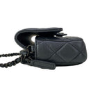 Chanel Wallet Quilted Black Chain So Lambskin Shoulder — view 8