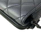 Chanel Wallet Quilted Black Chain So Lambskin Shoulder — view 7