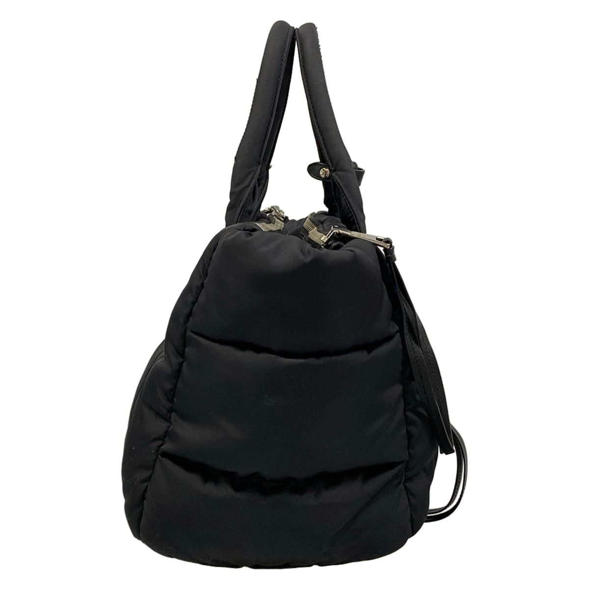 Prada Handbag Black Tessuto Bomber — view 4