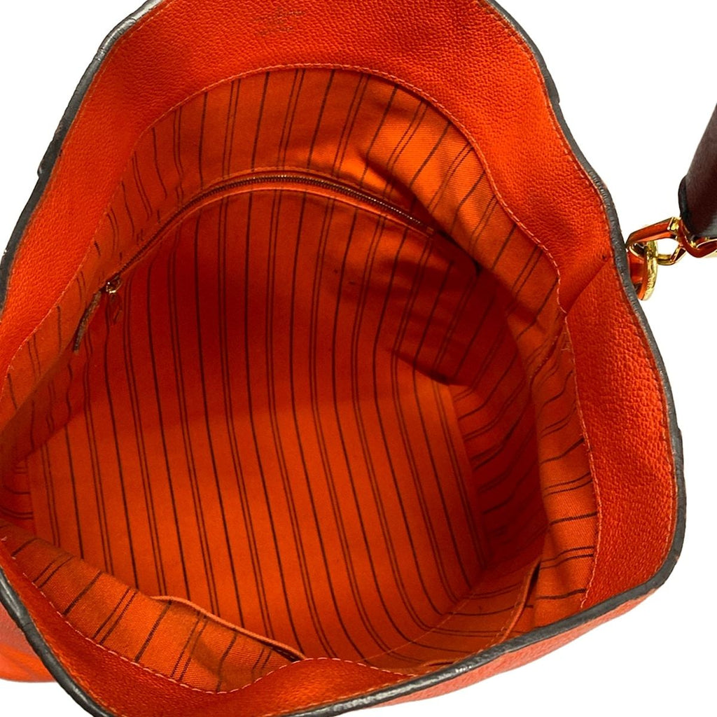 Louis Vuitton Shoulder Bag Monogram Empreinte Bagatelle Apricot Leather — view 7
