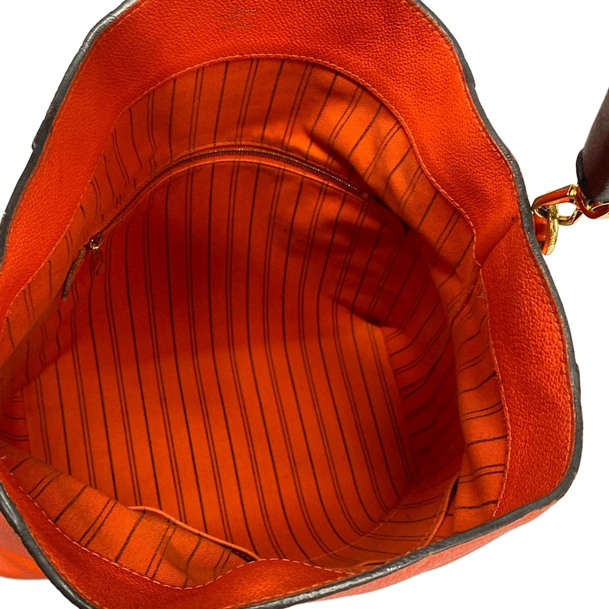Louis Vuitton Shoulder Bag Monogram Empreinte Bagatelle Apricot Leather — view 7
